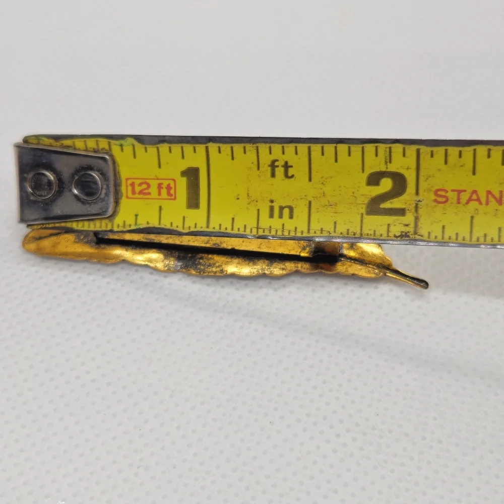 Vintage Golden Feather Brooch Gold Tone Leaf Brooch or Pin